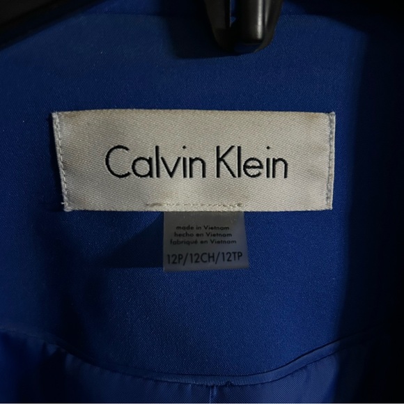 Blue Calvin Klein suit jacket size 12p - Picture 5 of 6